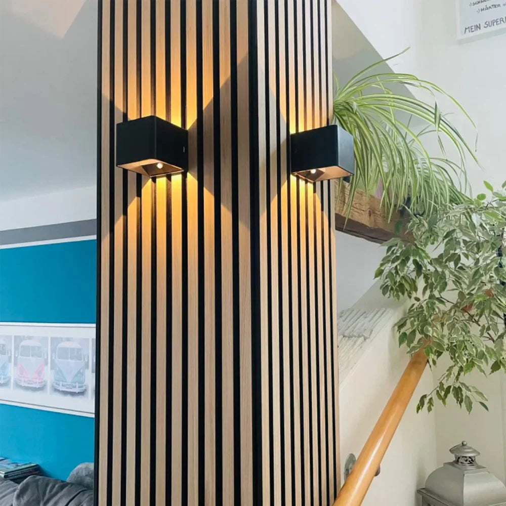 Wandleuchte Modern Schwarz Drahtlos LED Wandlampe