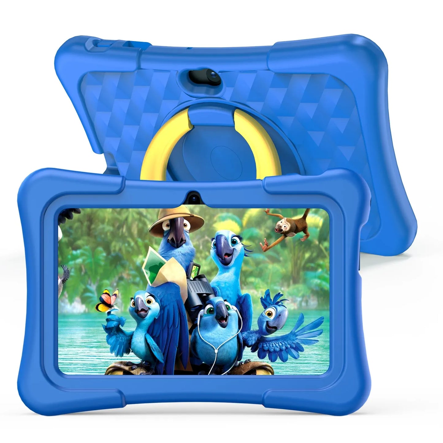 7 Zoll Kinder-Tablet mit Android 11, 32 GB, Bildungssoftware und Dual-Funktion Kamera für Kinder