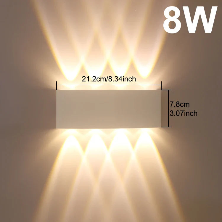 Royelux Moderne LED-Wandlampe für Schlafzimmer und Wohnzimmereinrichtung