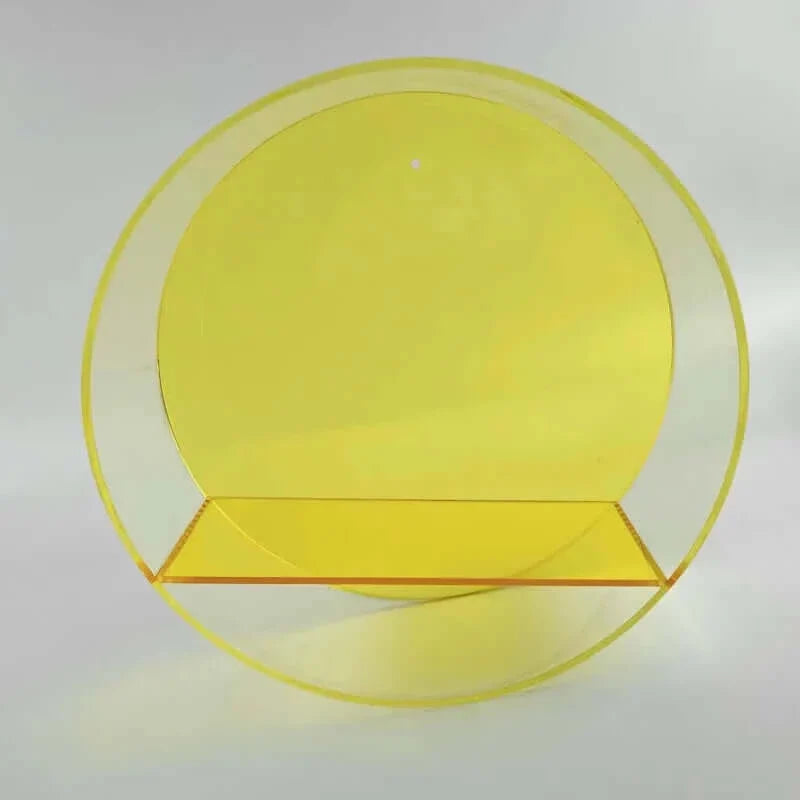 80er Acrylic Runde Wandhängende Anzeige Regal