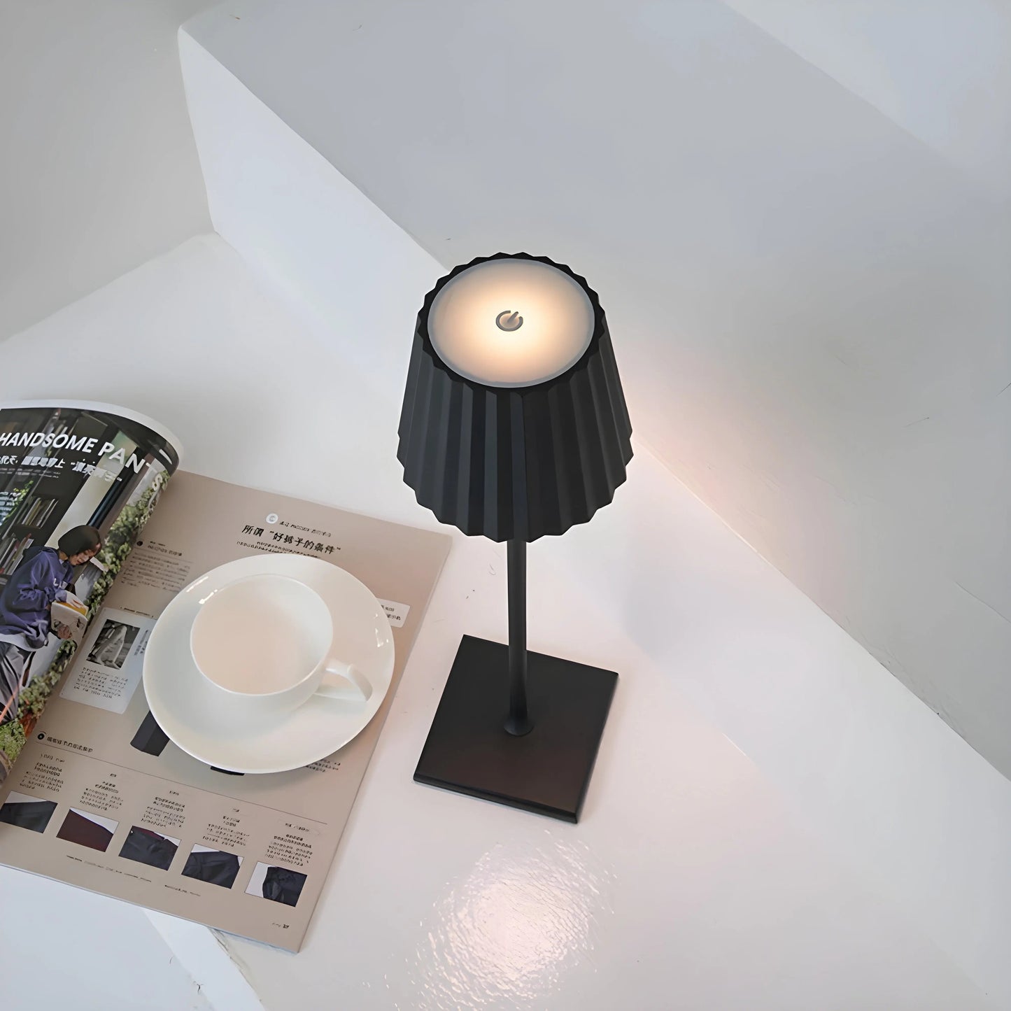Garduru Arlo – Dimmbare Touch-Tischlampe – Wasserdicht und Wiederaufladbar