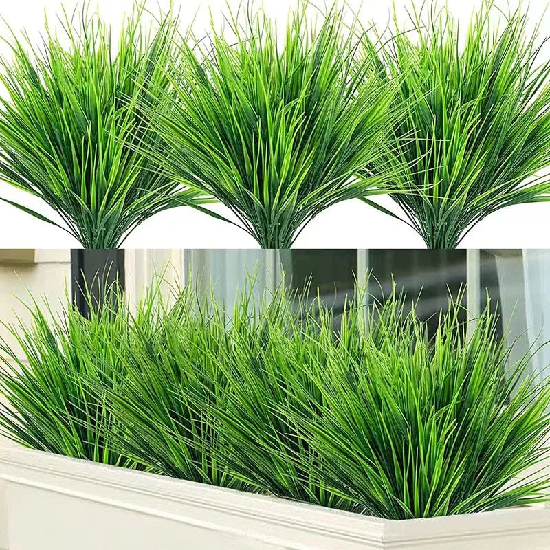 Künstliche Weizen-Gras Pflanze aus Kunststoff – Dekoratives Gras für Garten, Zuhause und Außenbereich