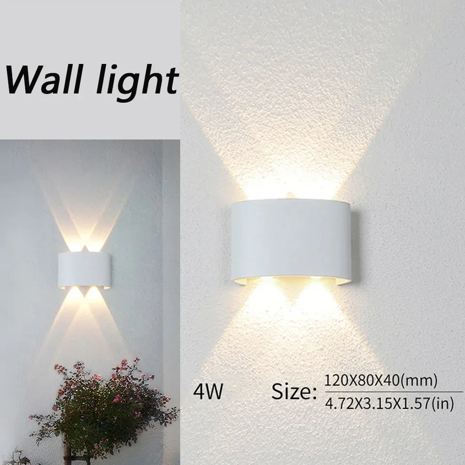 Rayvia Wasserdichte LED Wandleuchte für Innen- und Außenbereiche