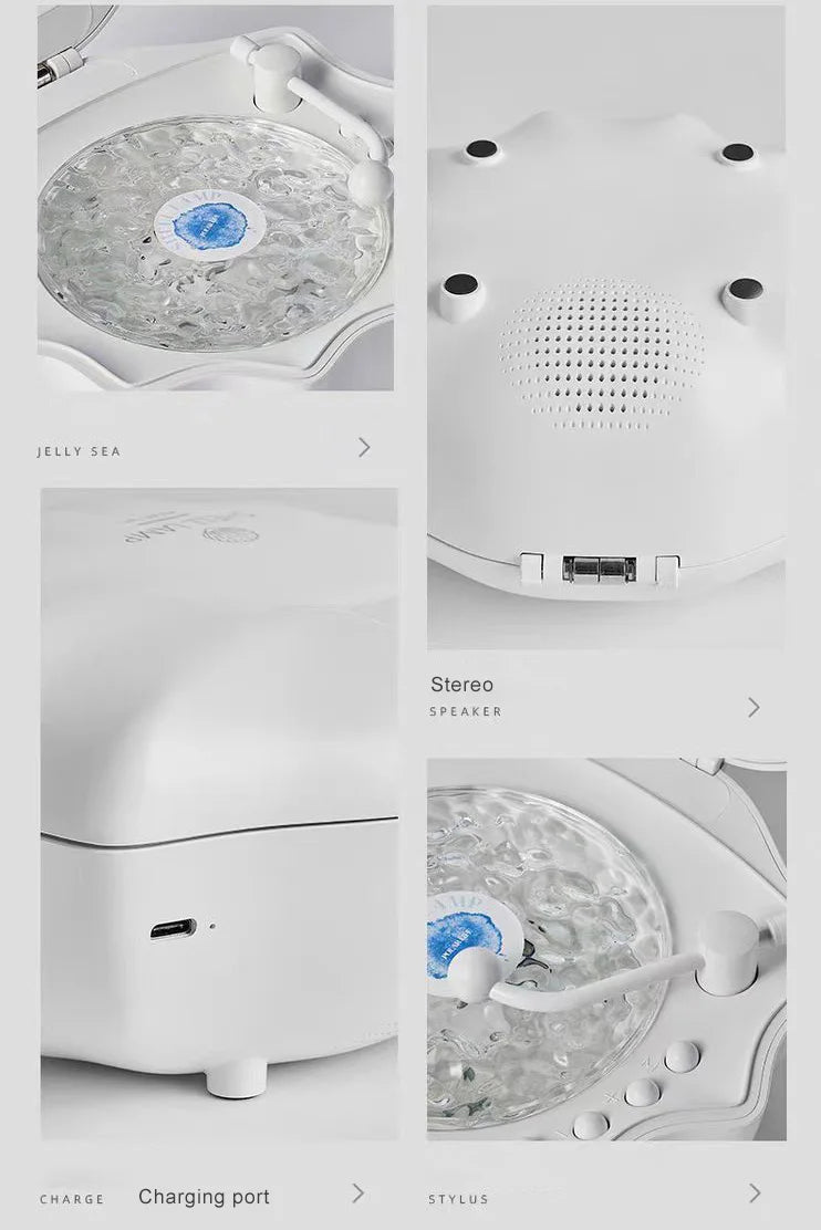 Tragbarer Bluetooth-Lautsprecher für das Badezimmer mit Projektionslicht