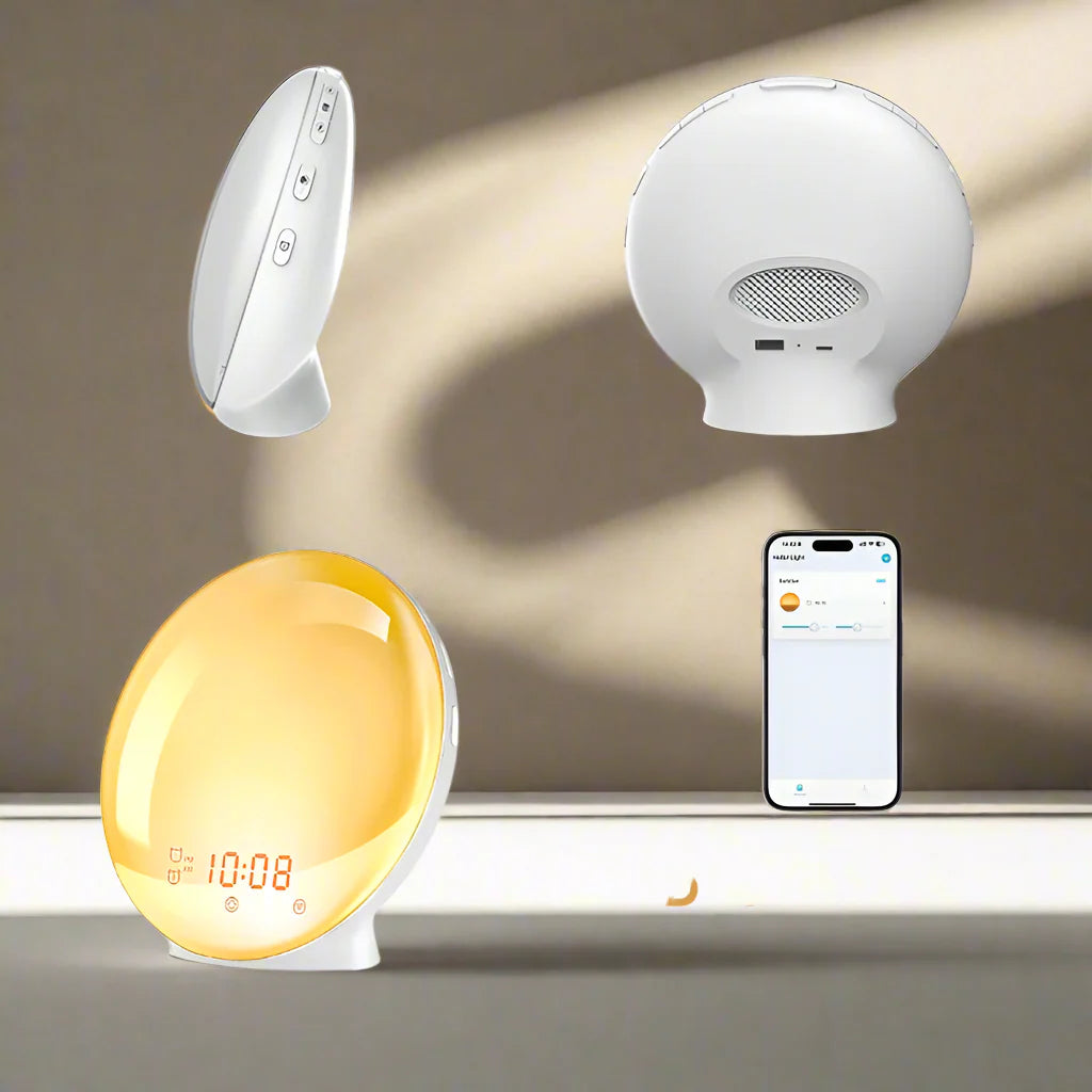 Smart Sunrise Wecker – Aufwachlicht mit Bluetooth & natürlichen Klängen