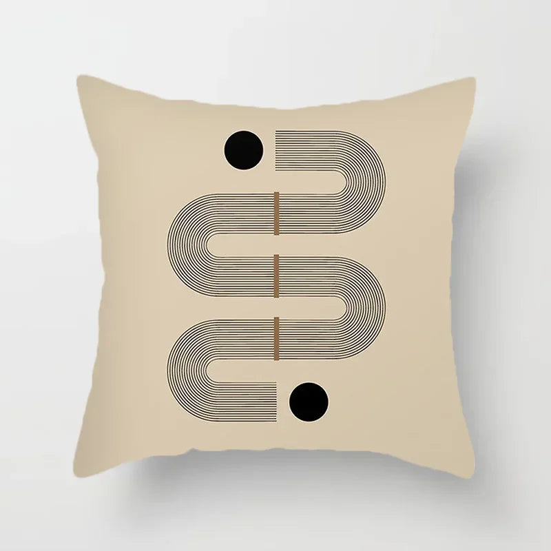 Dekoratives Kissenbezug mit geometrischem Muster - AbstractLines