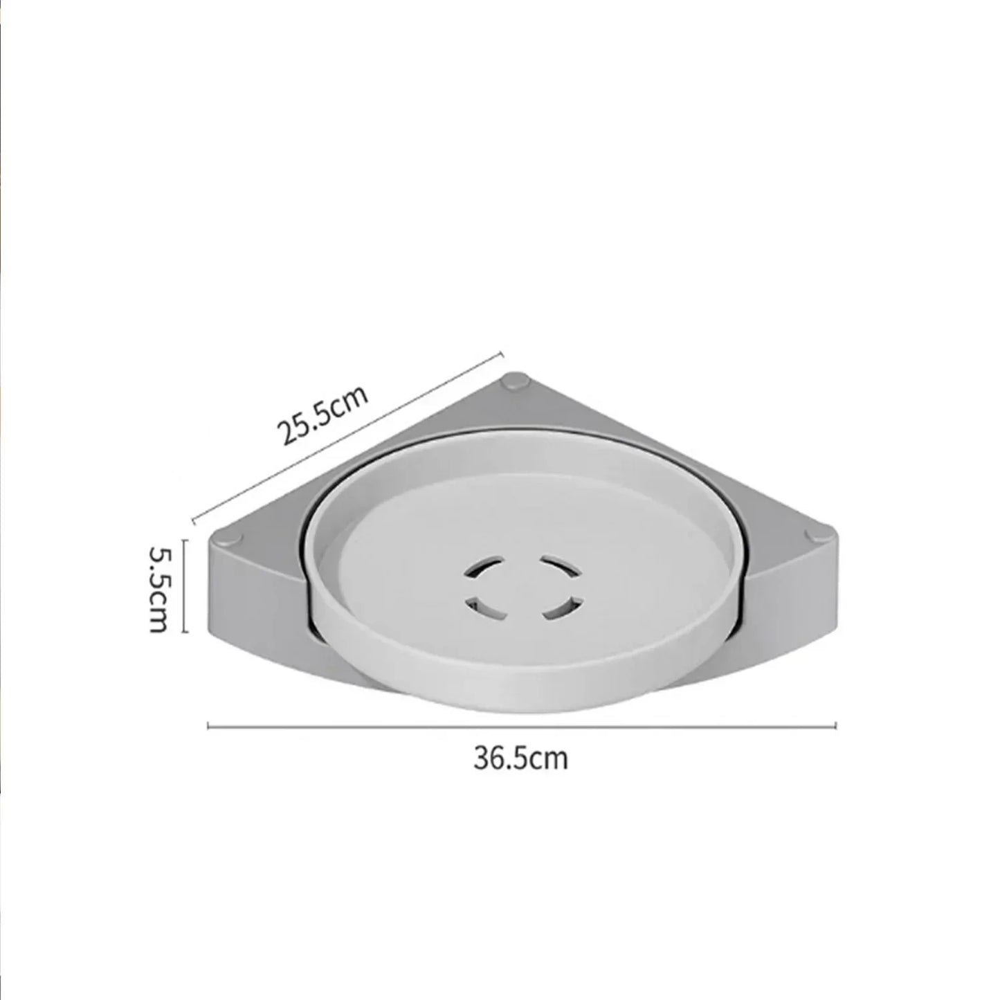 360° drehbares Duschregal