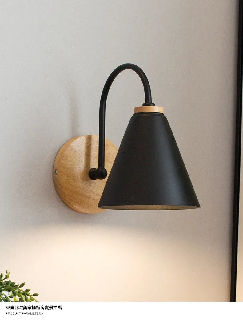 Moderne Holz Wandlampe