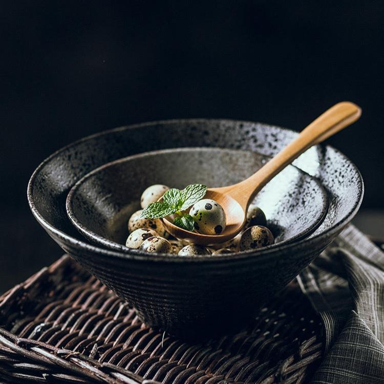 ZenBowl – Handmade Japanische Keramische Ramen Schüssel mit Authentischem Artisan-Finish
