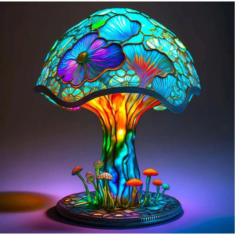 Garduru – Farbenfrohe LED-Pilz Tischlampe für eine magische Atmosphäre