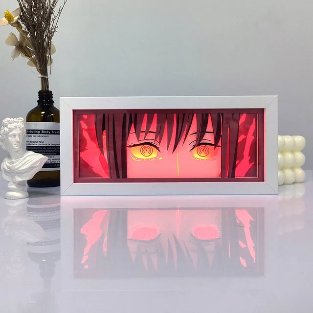 Anime 3D LED Lichtbox – Dragon Ball-inspirierte Papierschnitt-Nachtlampe mit Fernbedienung
