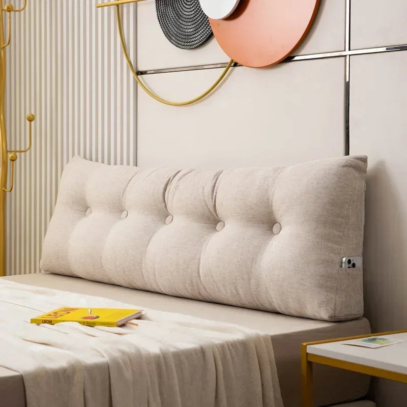 Royaleva Luxus Chic Keil Kopfkissen – Großwaschbares Kopfteilkissen für Schlafzimmer & Lesekomfort