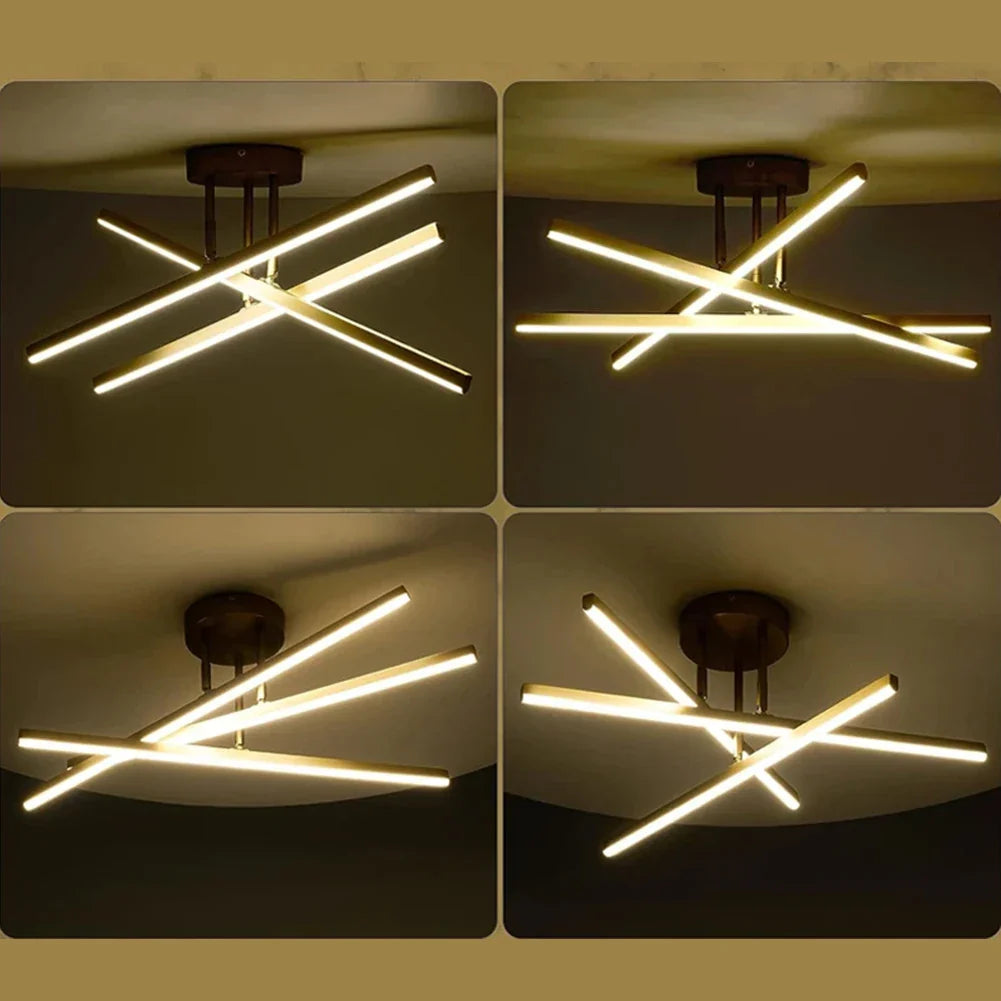 Moderner LED-Decken-Chandelier - Nordischer Stil für Wohnzimmer, Esszimmer und Schlafzimmer