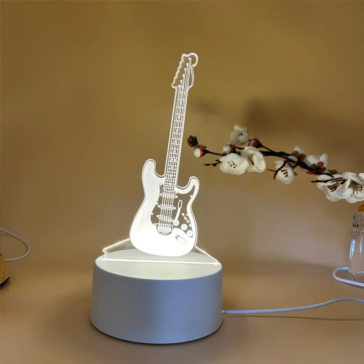 3D Gitarre Nachtlicht