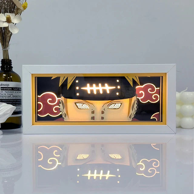 Anime 3D LED Lichtbox – Dragon Ball-inspirierte Papierschnitt-Nachtlampe mit Fernbedienung