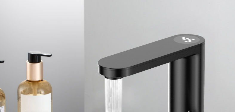 Garduru Elektrischer Wasserhahn mit Heizfunktion | Sofort heißes Wasser | Energiesparend | Modernes Design