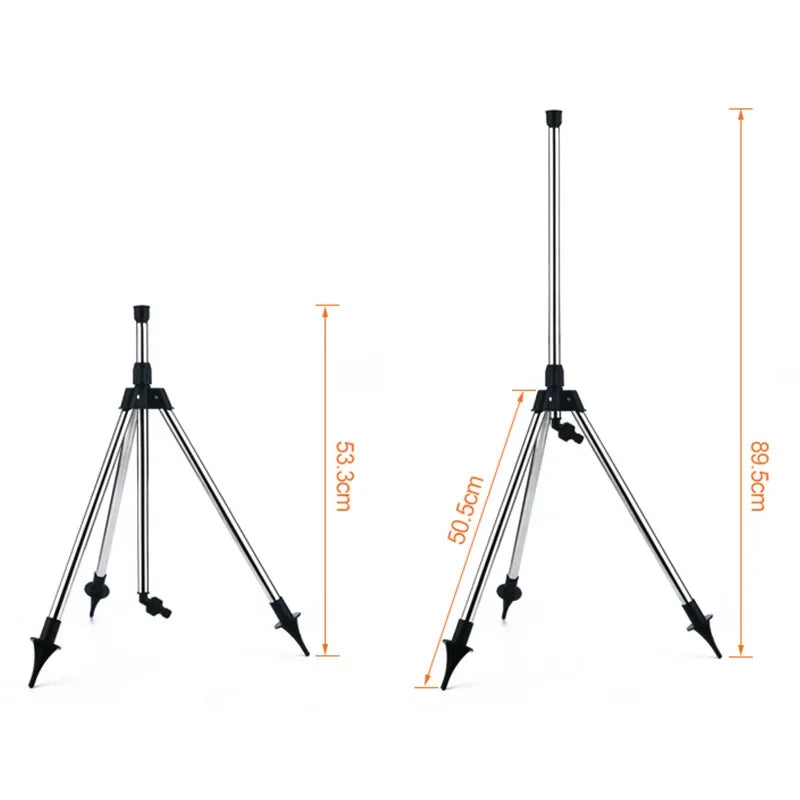 360° Garten Rotationssprinkler – Edelstahl Stativ Set