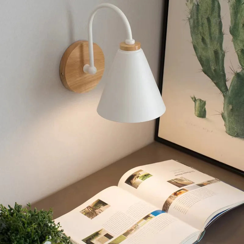 Moderne Holz Wandlampe