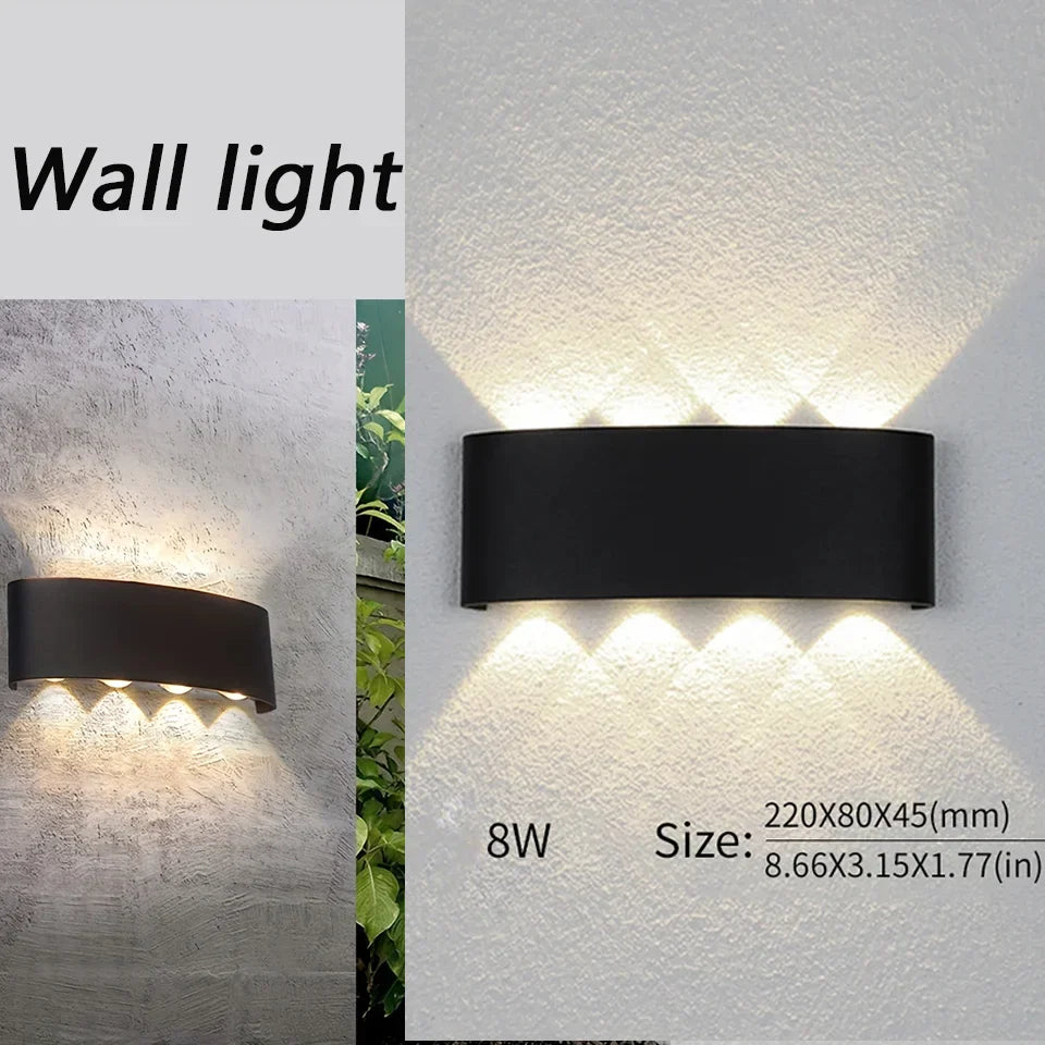 Rayvia Wasserdichte LED Wandleuchte für Innen- und Außenbereiche