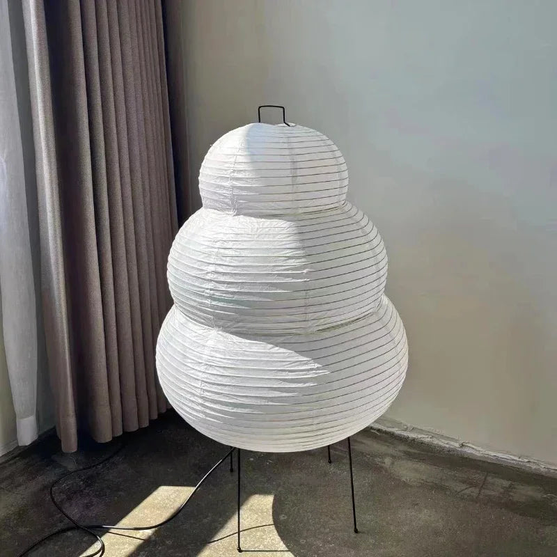 Royaleva Japanische Xuan-Papier-Tischlampe mit dimmbarem LED-Licht