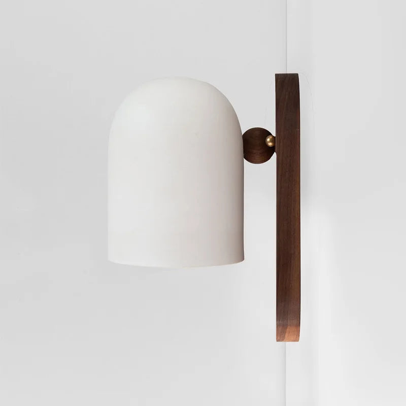 Walnuss Wabi-Sabi Wandlampe | NatureGlow