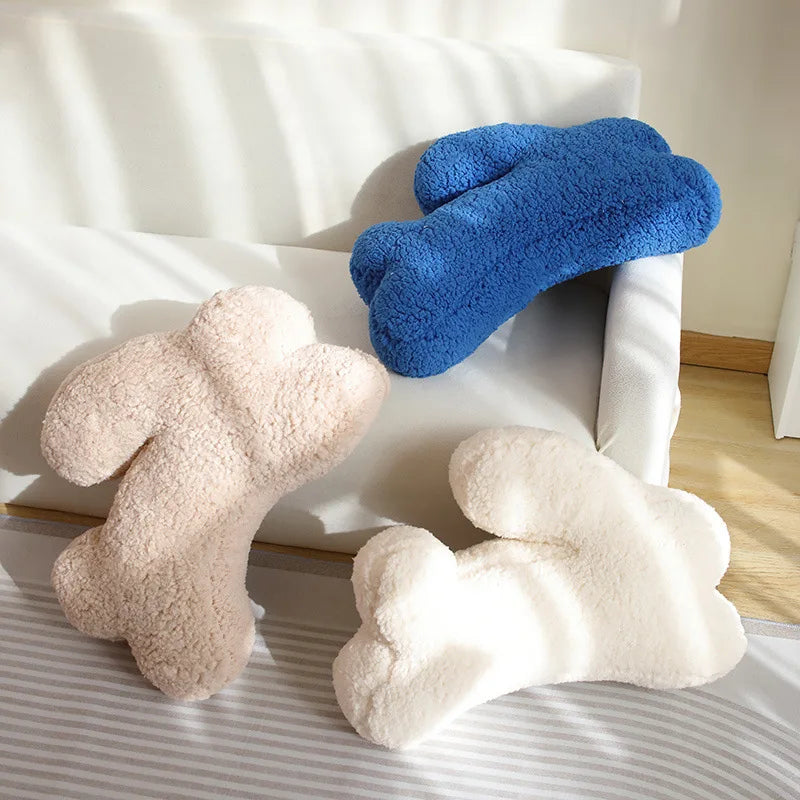 Plüschkissen – Hase – schlichter Stil – dekoratives Sitzkissen