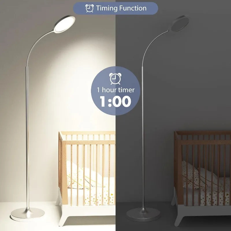 Gooseneck LED Stehleuchte mit Fernbedienung – Stufenloses Dimmen & Einstellbare Farbtemperatur