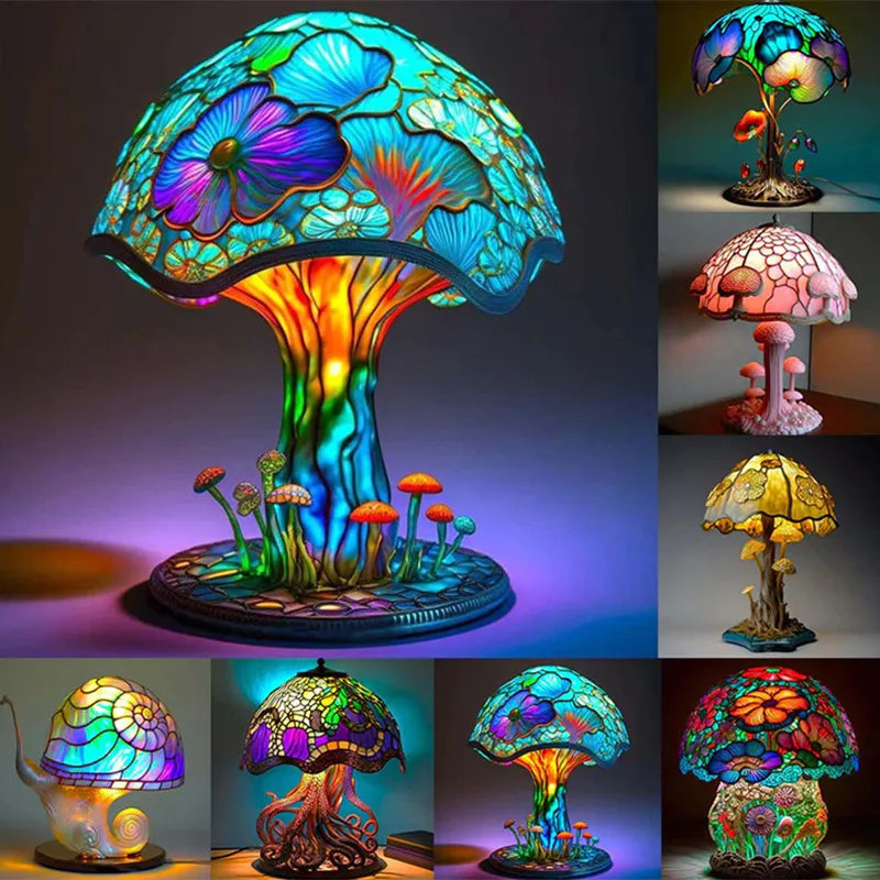 Garduru – Farbenfrohe LED-Pilz Tischlampe für eine magische Atmosphäre