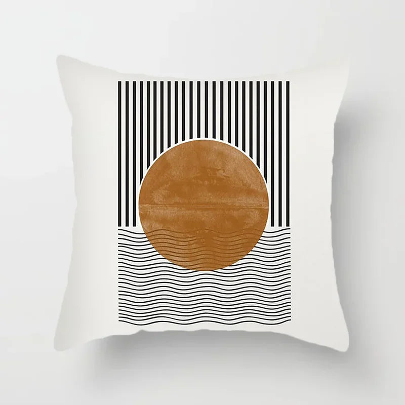 Dekoratives Kissenbezug mit geometrischem Muster - AbstractLines