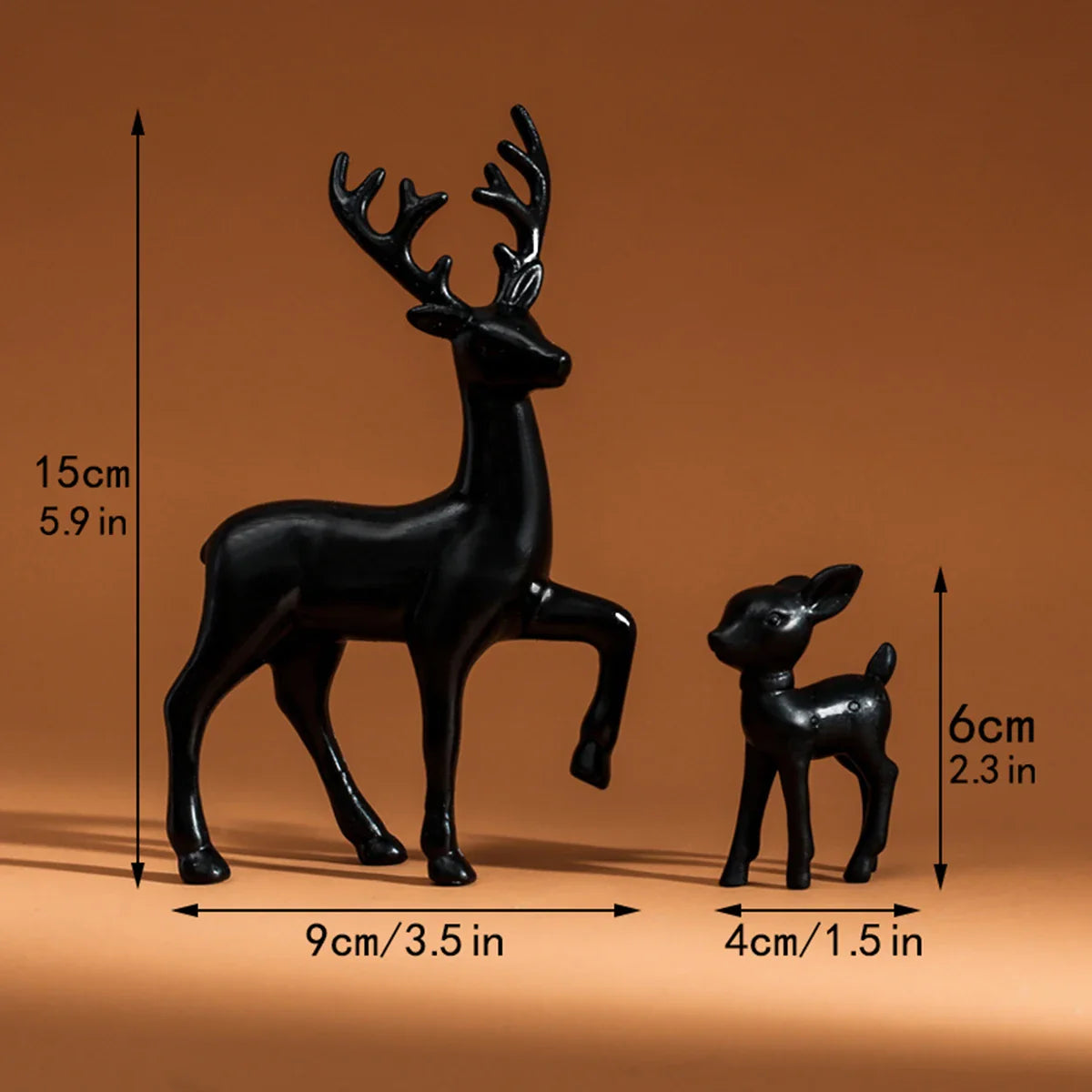 2-teiliges Reh-Figuren-Set