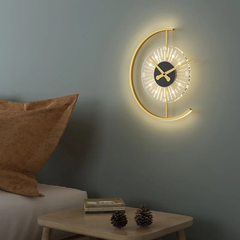 Leuchtende Uhr | Schönes modernes nordisches Design