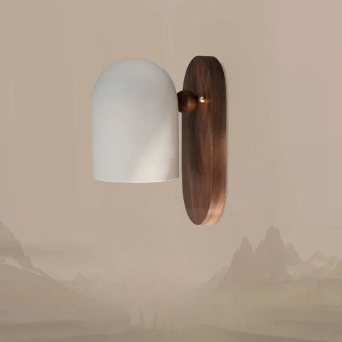 Walnuss Wabi-Sabi Wandlampe | NatureGlow