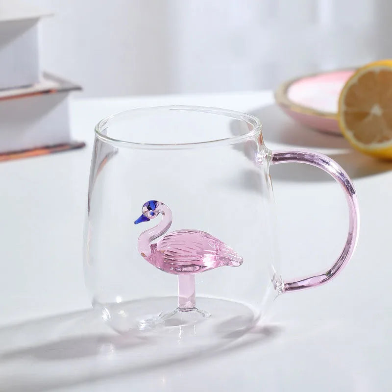 Becher mit Griff im Ichendorf-Stil mit Ornament in Grundfarbe