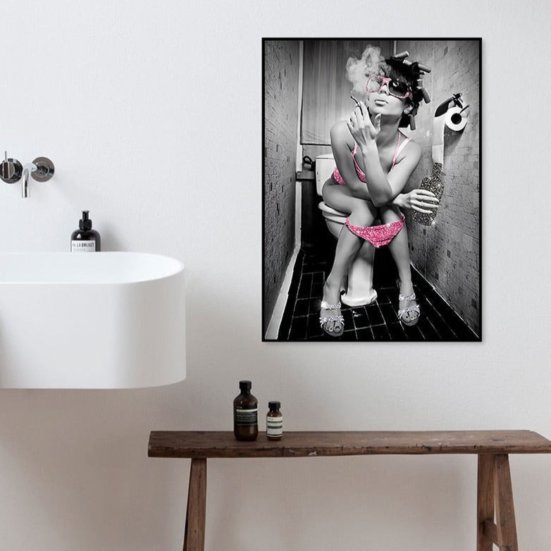 Humorvolle Toilettenbilder
