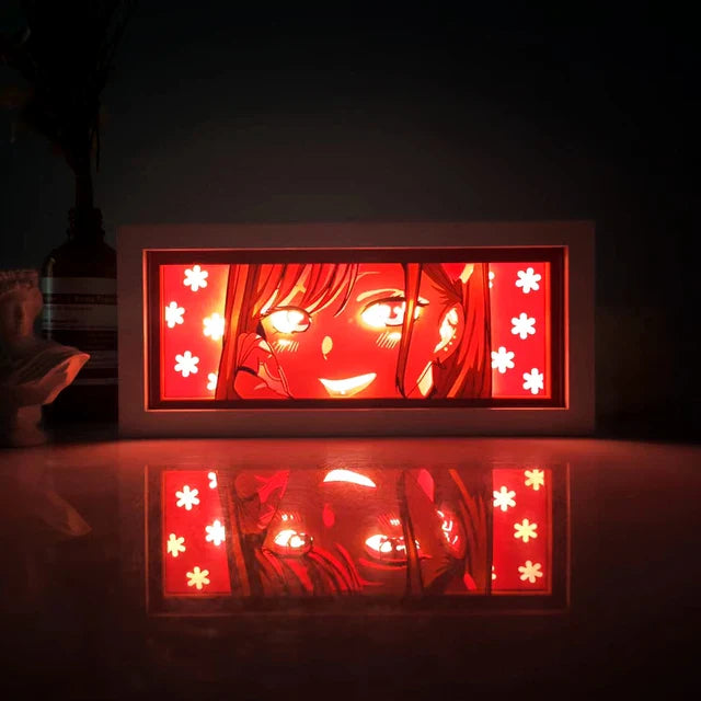 Anime 3D LED Lichtbox – Dragon Ball-inspirierte Papierschnitt-Nachtlampe mit Fernbedienung
