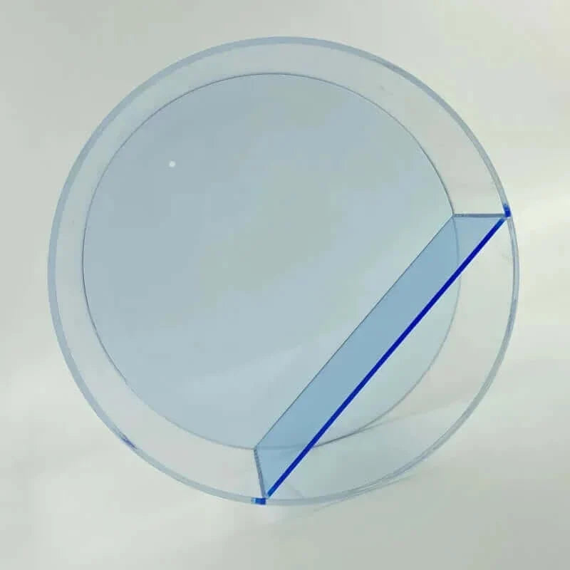 80er Acrylic Runde Wandhängende Anzeige Regal