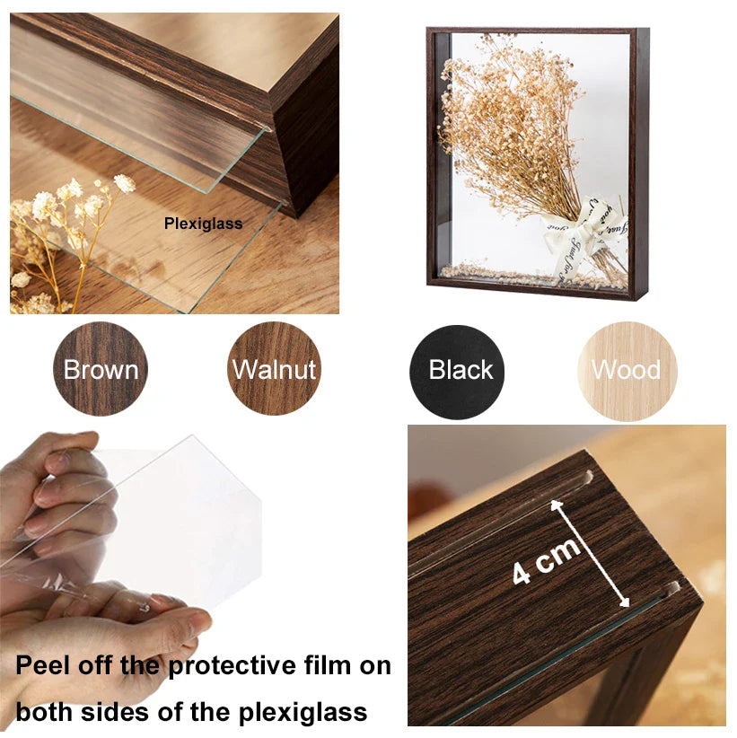 Holz 3D Vitrine