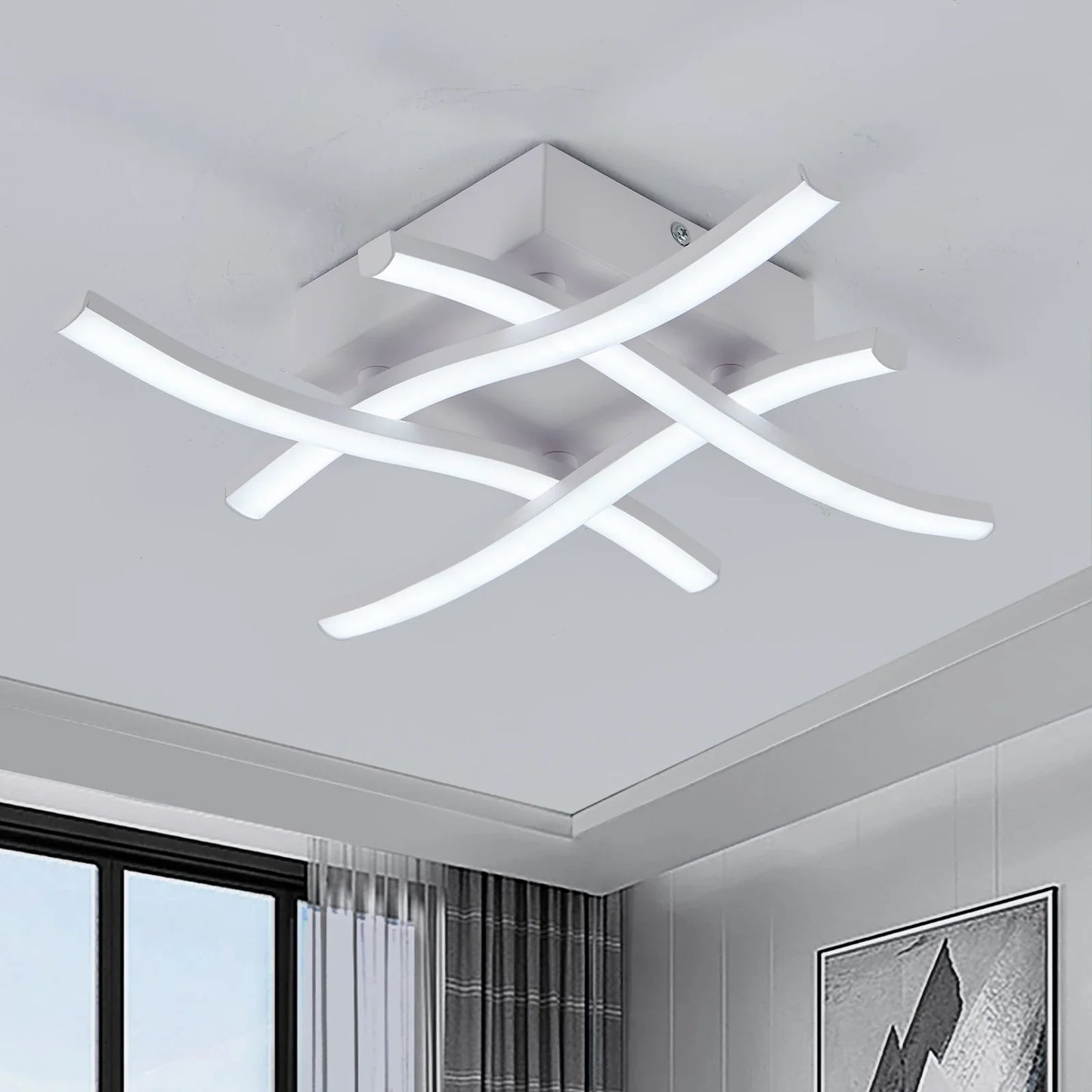 Moderne Hashtag LED-Deckenleuchte