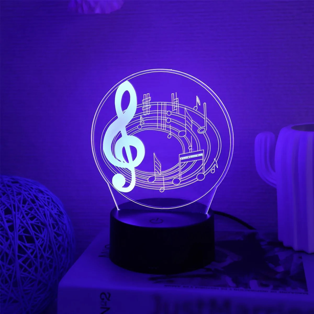 3D musikalische Noten Nachtlicht