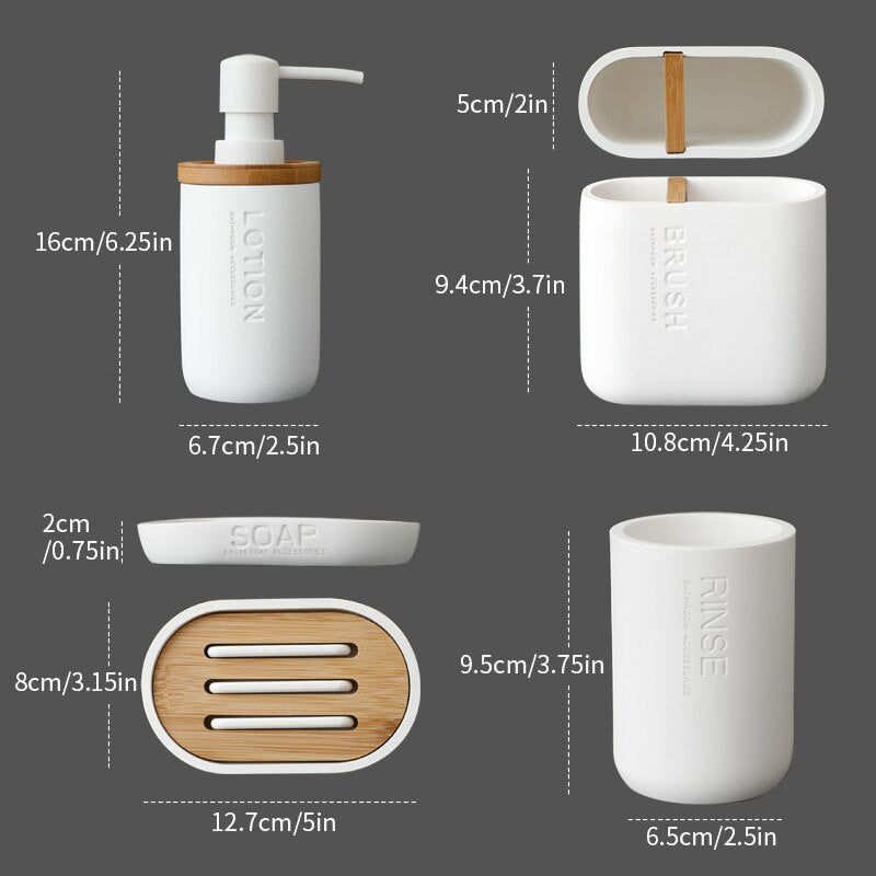 Garduru Seifen-Lotionspender mit Zahnbürstenhalter und Seifenschale