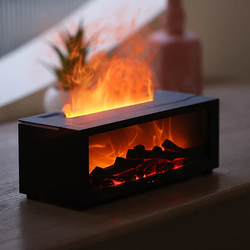 Flamme Aromatherapie Luftbefeuchter - 4-in-1 Diffusor mit intelligentem Timer