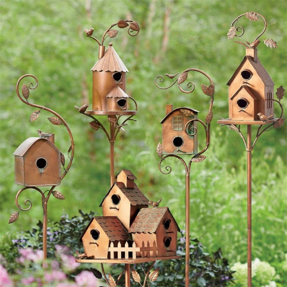 Garduru Kunst Vogelhaus Gartenstecker - Talart