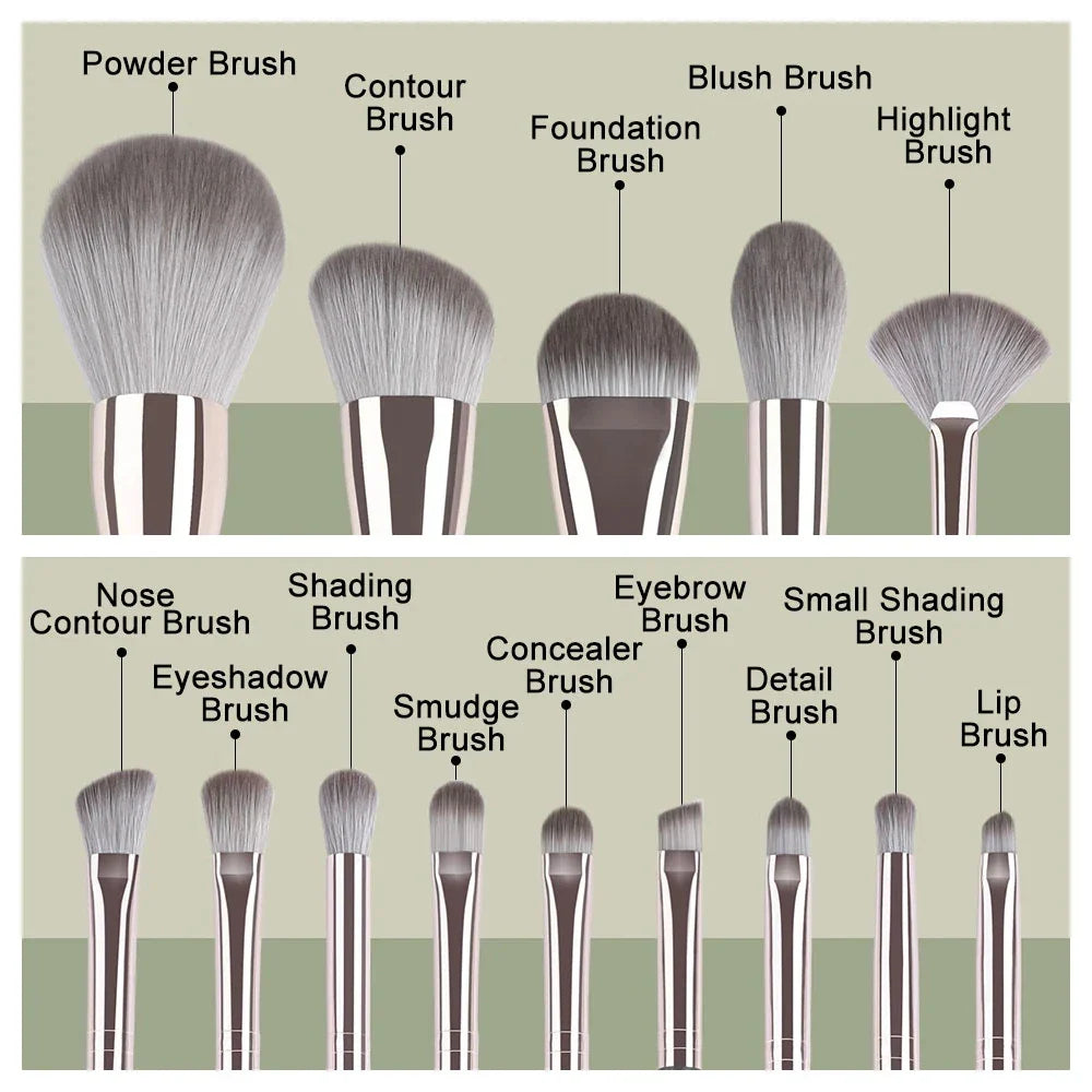 14-teilige Makeup-Pinselset - Weiche, flauschige & vielseitige Schönheitswerkzeuge