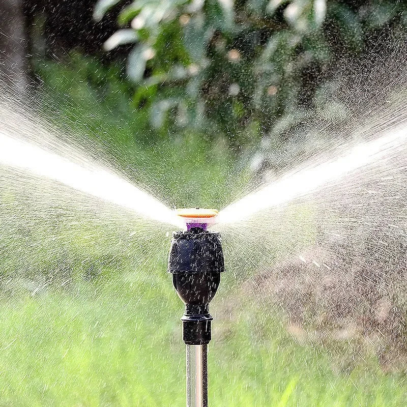 360° Garten Rotationssprinkler – Edelstahl Stativ Set