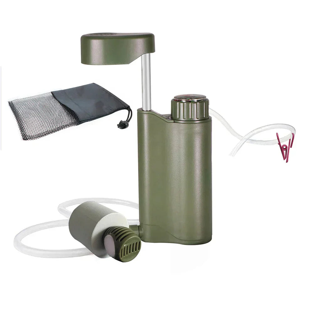 kein Produkt in der Fabrik Tragbarer Outdoor-Wasserfilter – Handpumpe Camping-Wasserreiniger für sicheres Trinkwasser