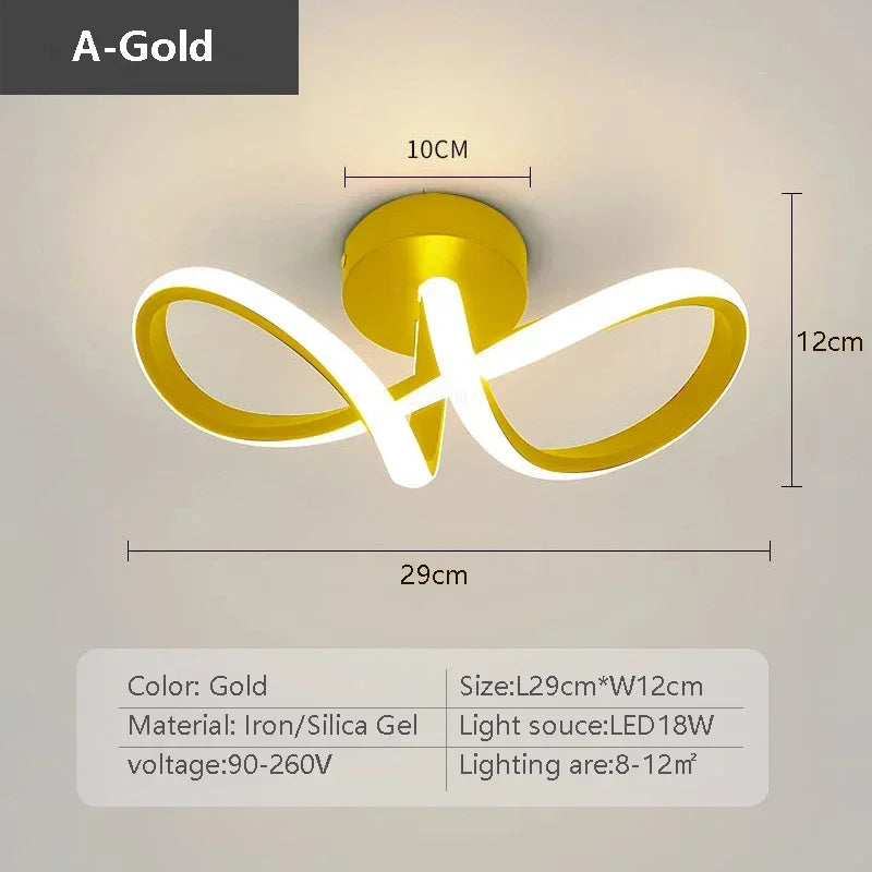Moderne LED-Deckenleuchte - Minimalistisches Design für Wohnzimmer und Schlafzimmer