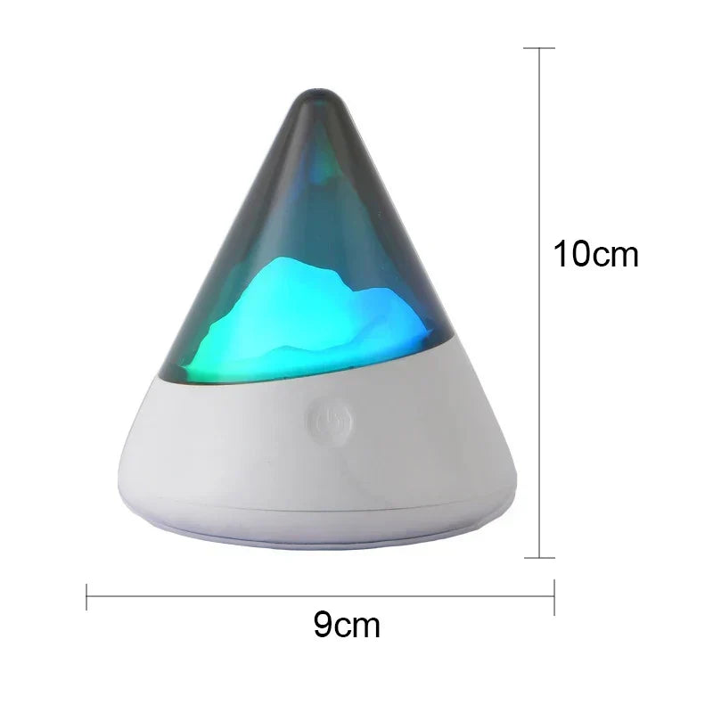 Drahtlose LED Iceberg-Lampe - Zeitgenössisches Design für eine beruhigende Umgebungsbeleuchtung
