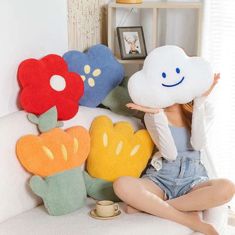 Fleece Flower Wurfkissen