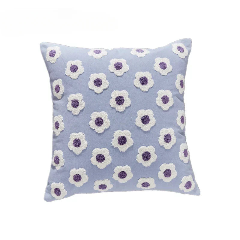Soléa – Jacquard-Kissenbezug mit raffiniertem Sonnenblumenmuster