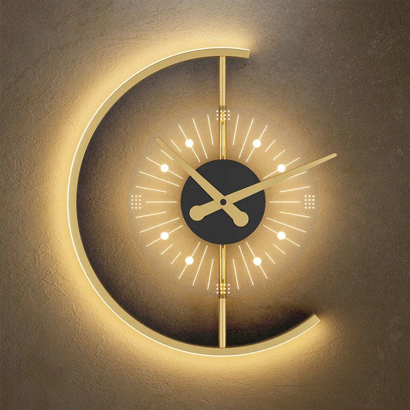 Leuchtende Uhr | Schönes modernes nordisches Design
